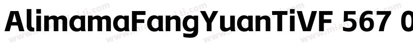 AlimamaFangYuanTiVF 567 000wght  3字体转换